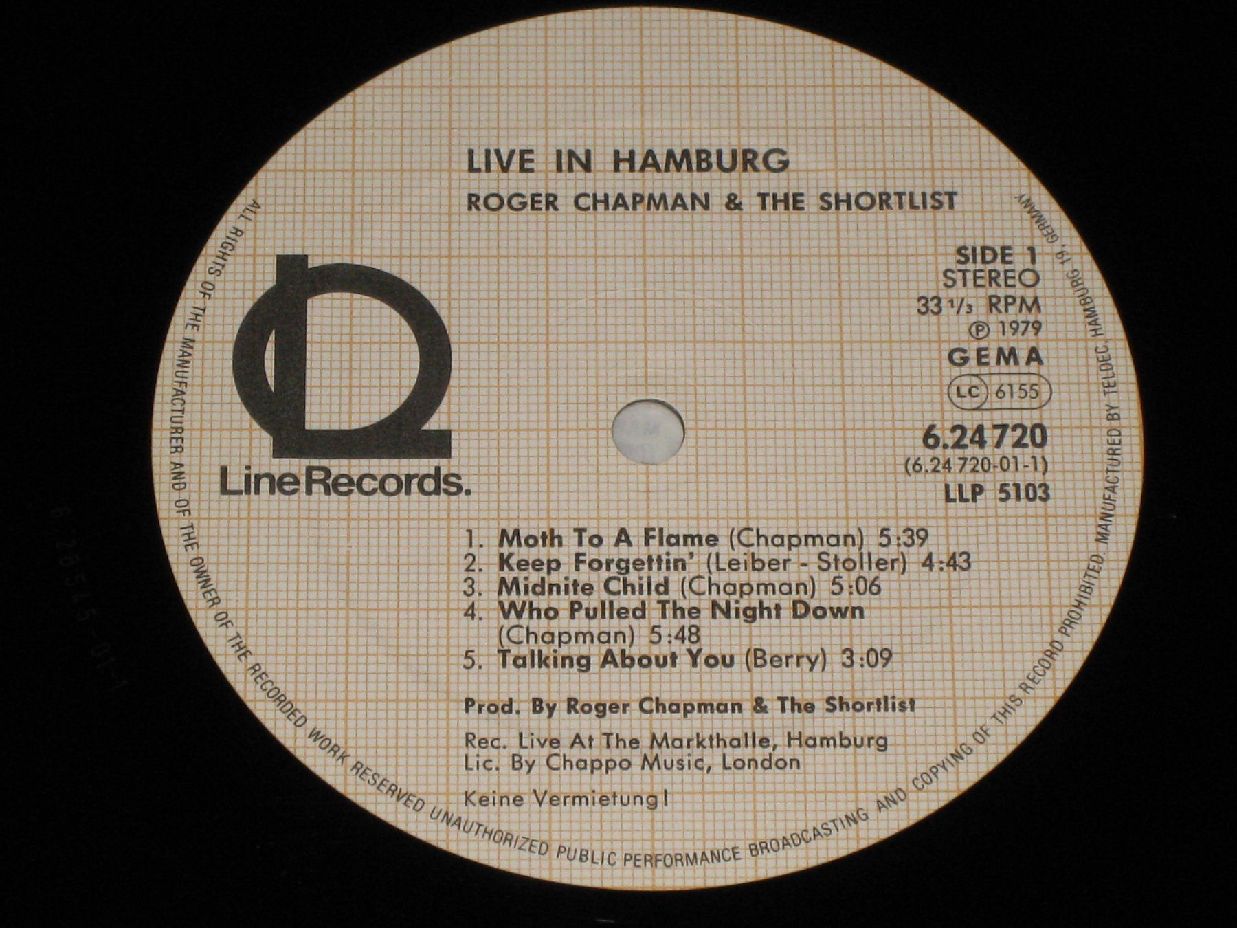 Vinyles: LP - ROGER CHAPMAN AND THE SHORTLIST – D'occasion à Steckborn par Quo7 1