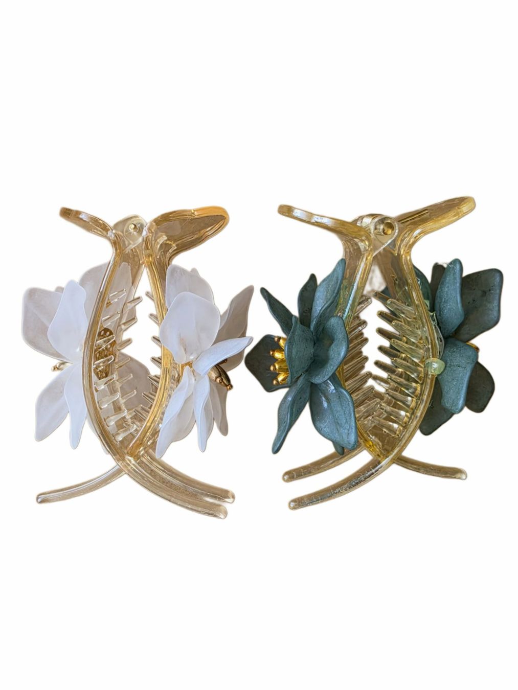 Accessori per capelli: FLORAL HAIR CLAW CLIPS – Nuovo (secondo la descrizione) da Einsiedeln venduto da Lirpae 2