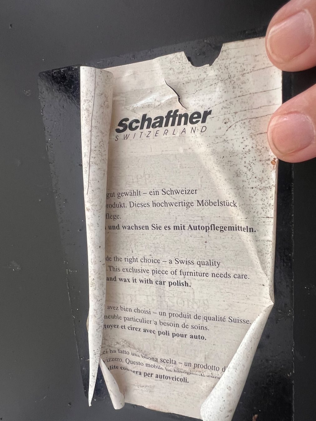 Schaffner Tische: Outdoor Schaffner Table Black Square Metal Base Used – Gebraucht aus Winterthur von Maxie02 3