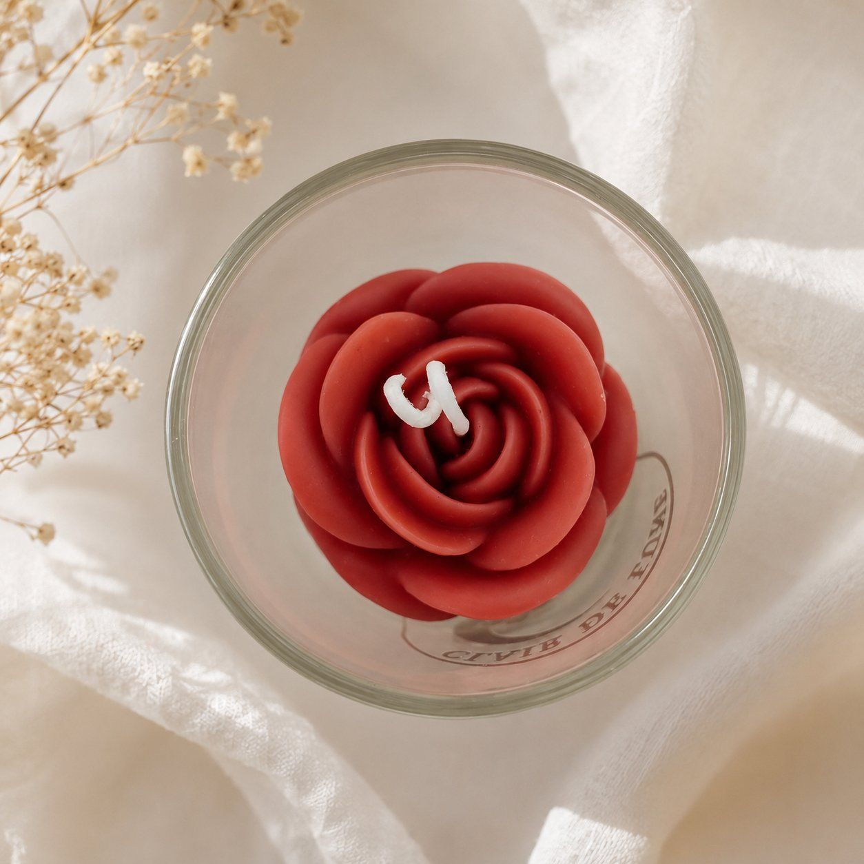 Candele: Handgemachte Rosenkerze im Glas - Clair de lune Fleurs – Nuovo (secondo la descrizione) da Kirchdorf AG venduto da moo_9rdb 3