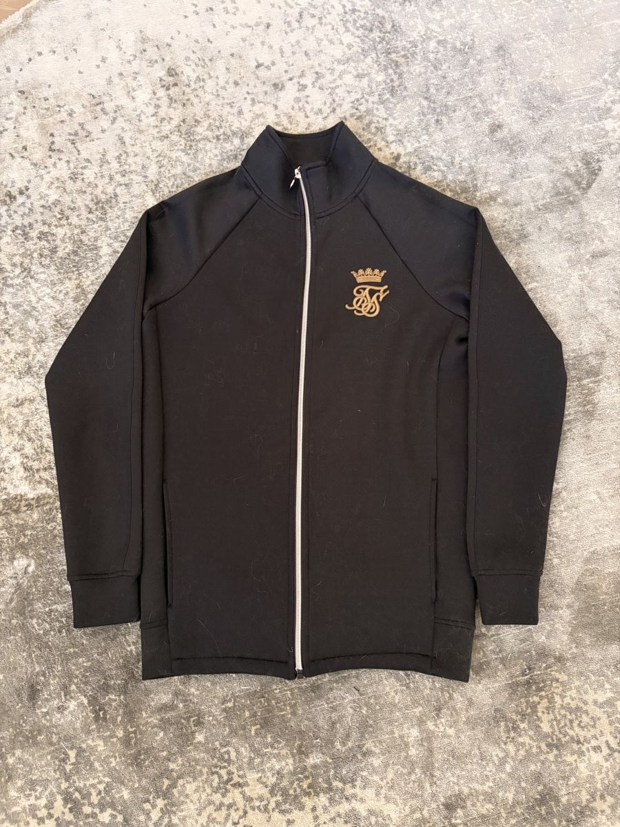 Siksilk Pulls & Sweat-shirts: Giacca Tracktop SikSilk Nera con Zip e Logo Oro – D'occasion à Minusio par royaldragon