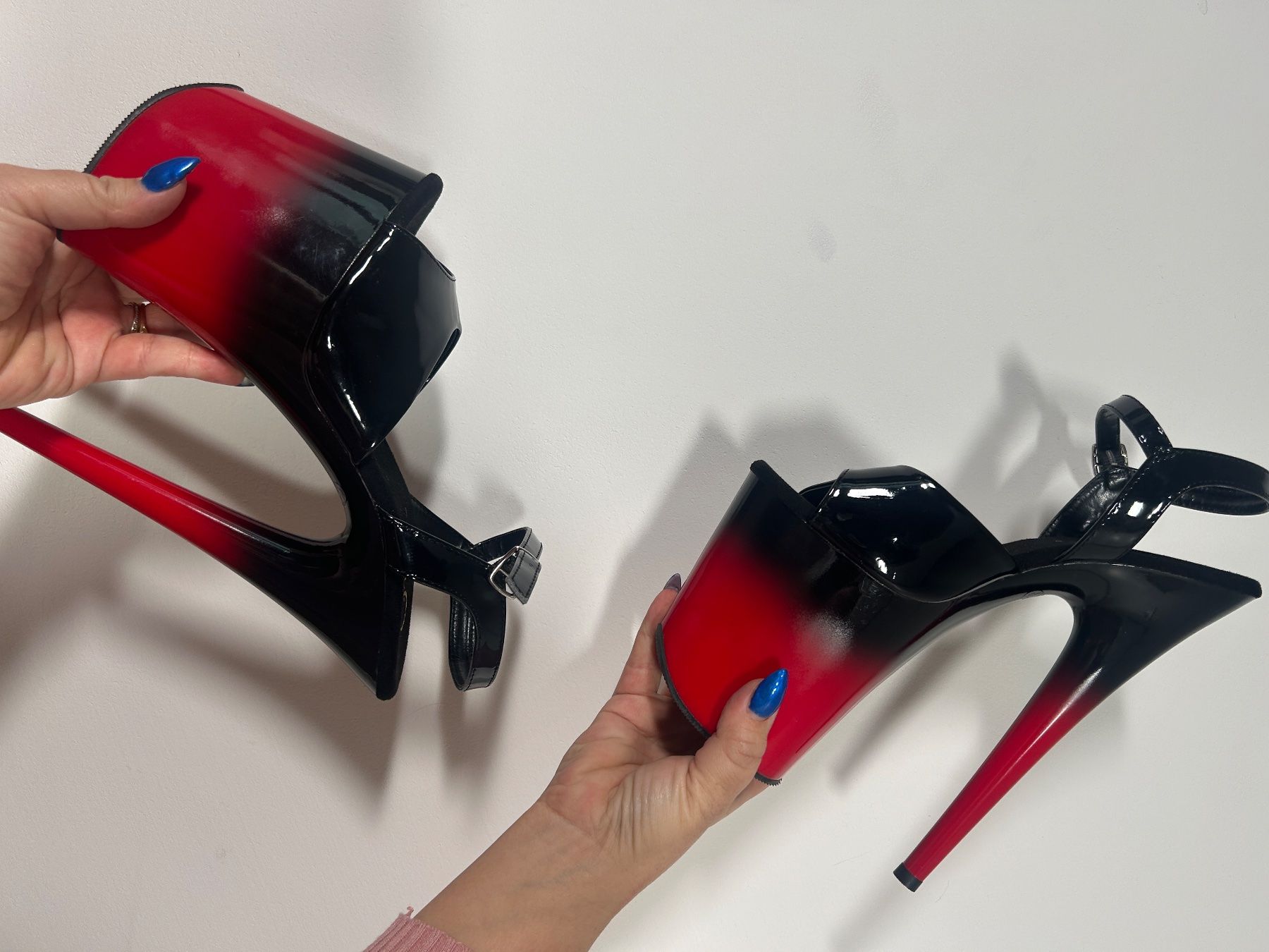 Scarpe da donna: Pleaser Platform Heels Schwarz Rot Gr 38 Neu – Nuovo e nell'imballaggio originale da Regensdorf venduto da Spyke55 3