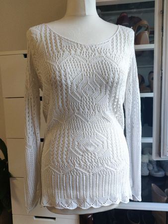 Women's white sweater - size 38 (ungetragen)