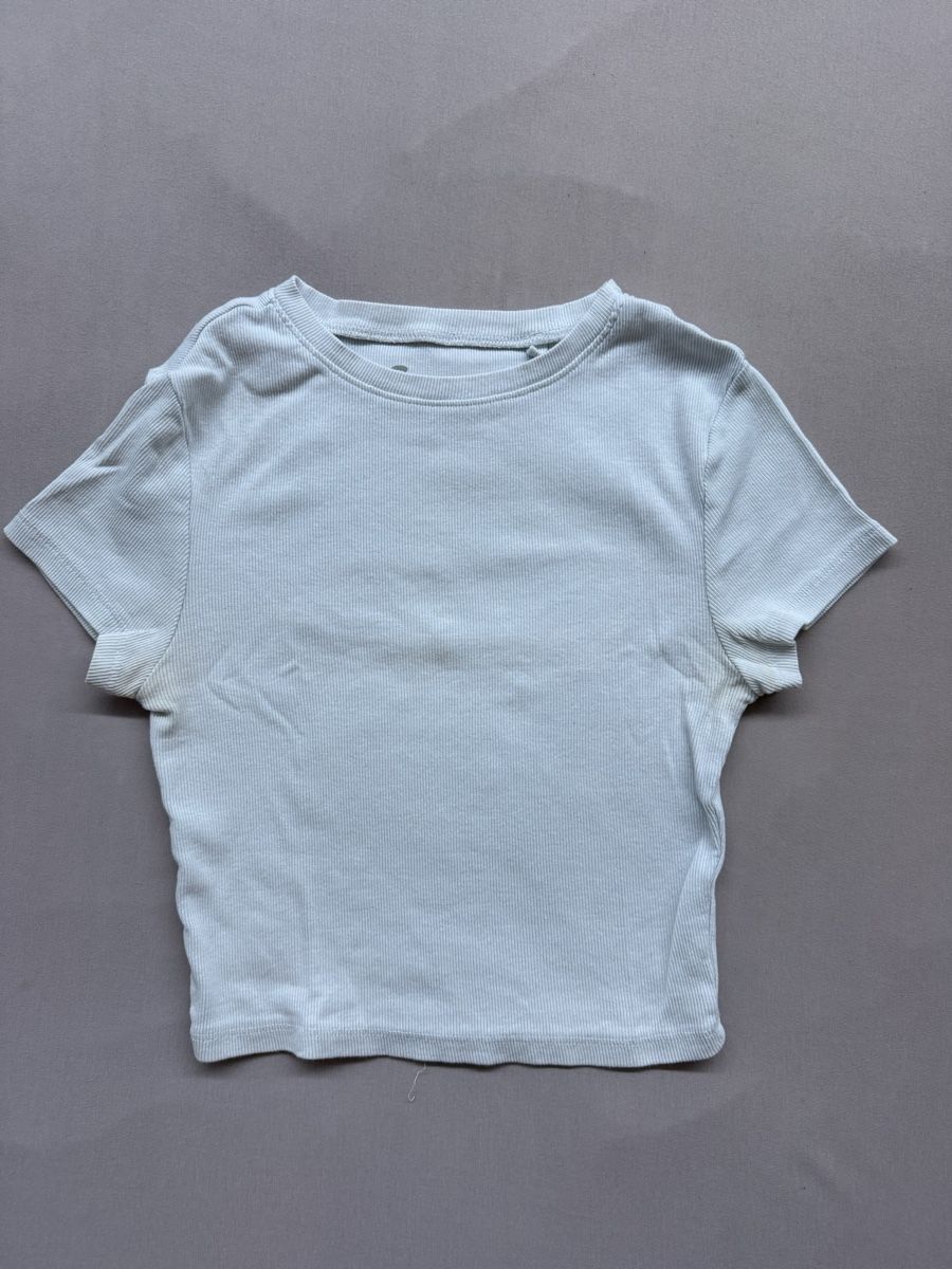Tops: Crop top blanc taille S – Gebraucht aus Granges VS von coraliegrd5