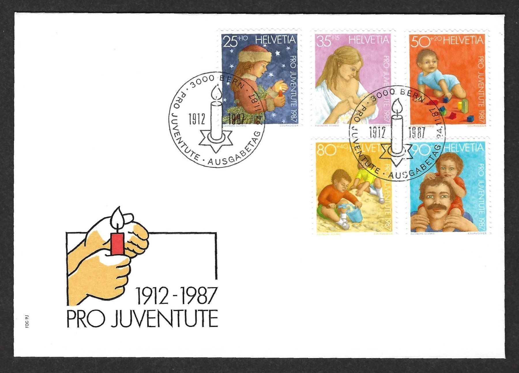 Tutti i francobolli: Pro Juventute 1987, Ersttagsbrief – Usato da Luzern venduto da Einh0rn