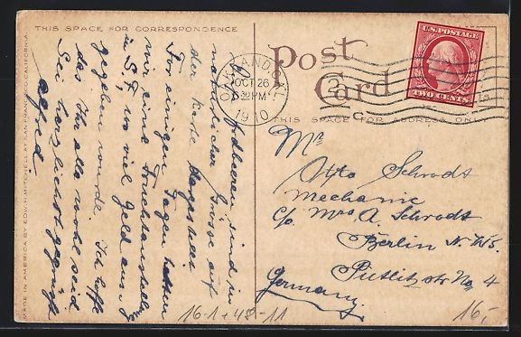 Cartoline postali: Zwei riesige Erdbeeren werden mit dem G – Usato da Berlin venduto da bartko-reher 1