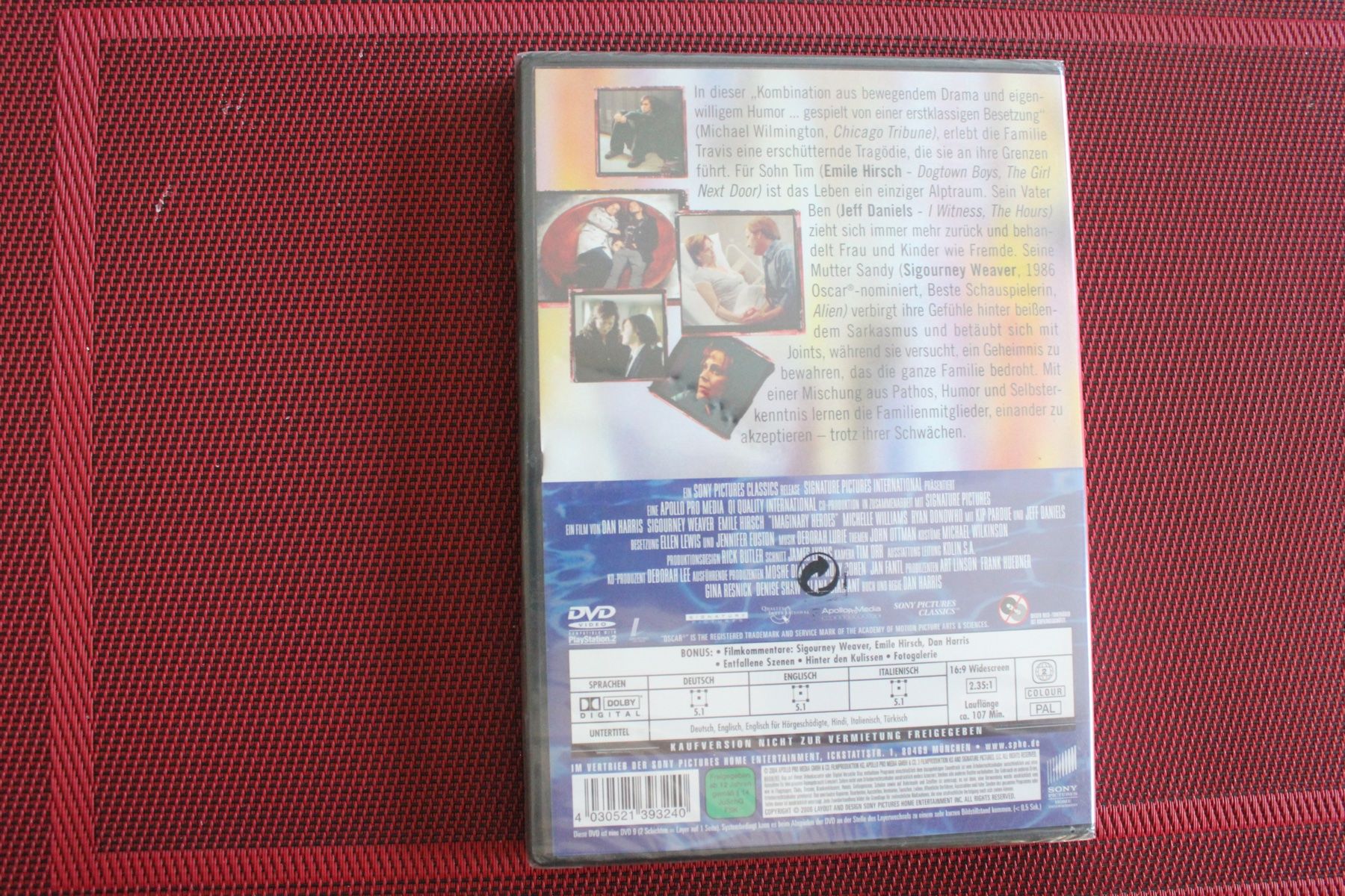 Tutti i DVDs: Imaginary Heroes von Dan Harris | DVD | NEU – Nuovo e nell'imballaggio originale da Geroldswil venduto da Schlumpfine1973 1