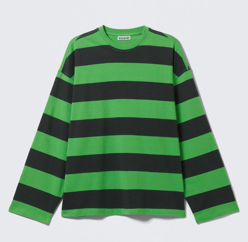 Weekday T-shirt: Weekday Longsleeve with Stripes – Usato da St. Gallen venduto da look-twice