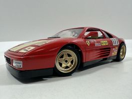 1989 Ferrari 348 TB Racing 1:18, rot, BBURAGO