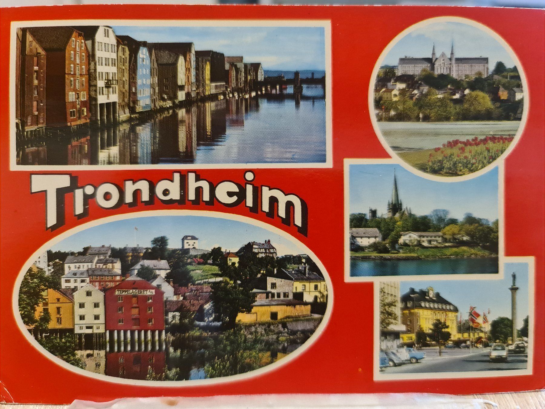 Cartoline postali: Trondheim Norwegen – Usato da Dintikon venduto da Vexi