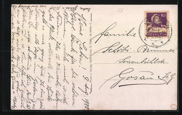 Cartoline postali: AK Uznach, Kant. Krankenhaus – Usato da Berlin venduto da bartko-reher 1