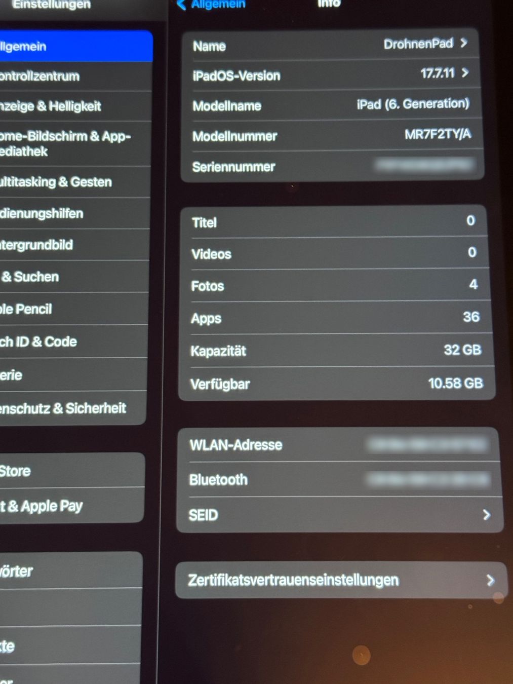 Apple Tablet PC: iPad 6 Gen A1893 32GB - WiFi – Gebraucht aus Unterengstringen von NOISE 4