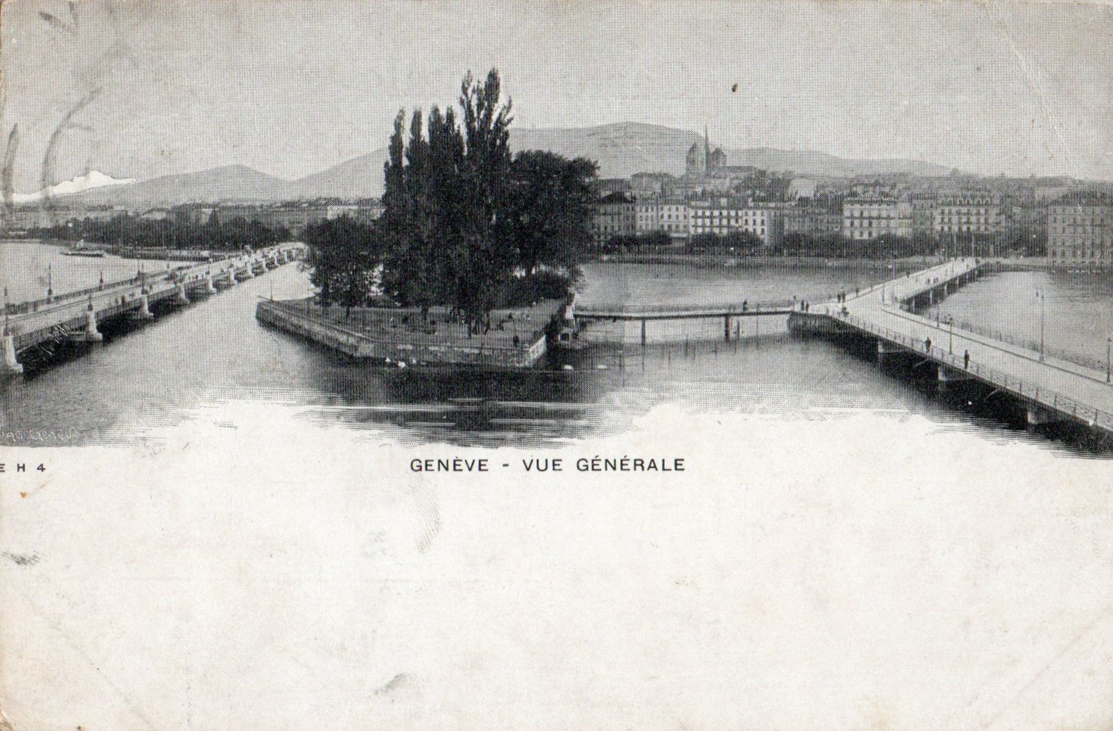 Cartoline postali: Genève - Vue Générale – Usato da Melano venduto da pisonsdro