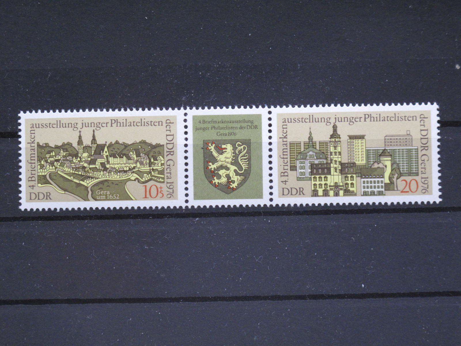 Tutti i francobolli: DDR 1976 Briefmarkenausstellung ** – Usato da Wil SG venduto da fva01