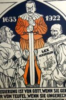 Vintage POLITIK - PLAKAT, Nein zur Lex Häberli, 1922