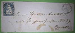 Strubelbrief 23G Schaffhausen - Basel