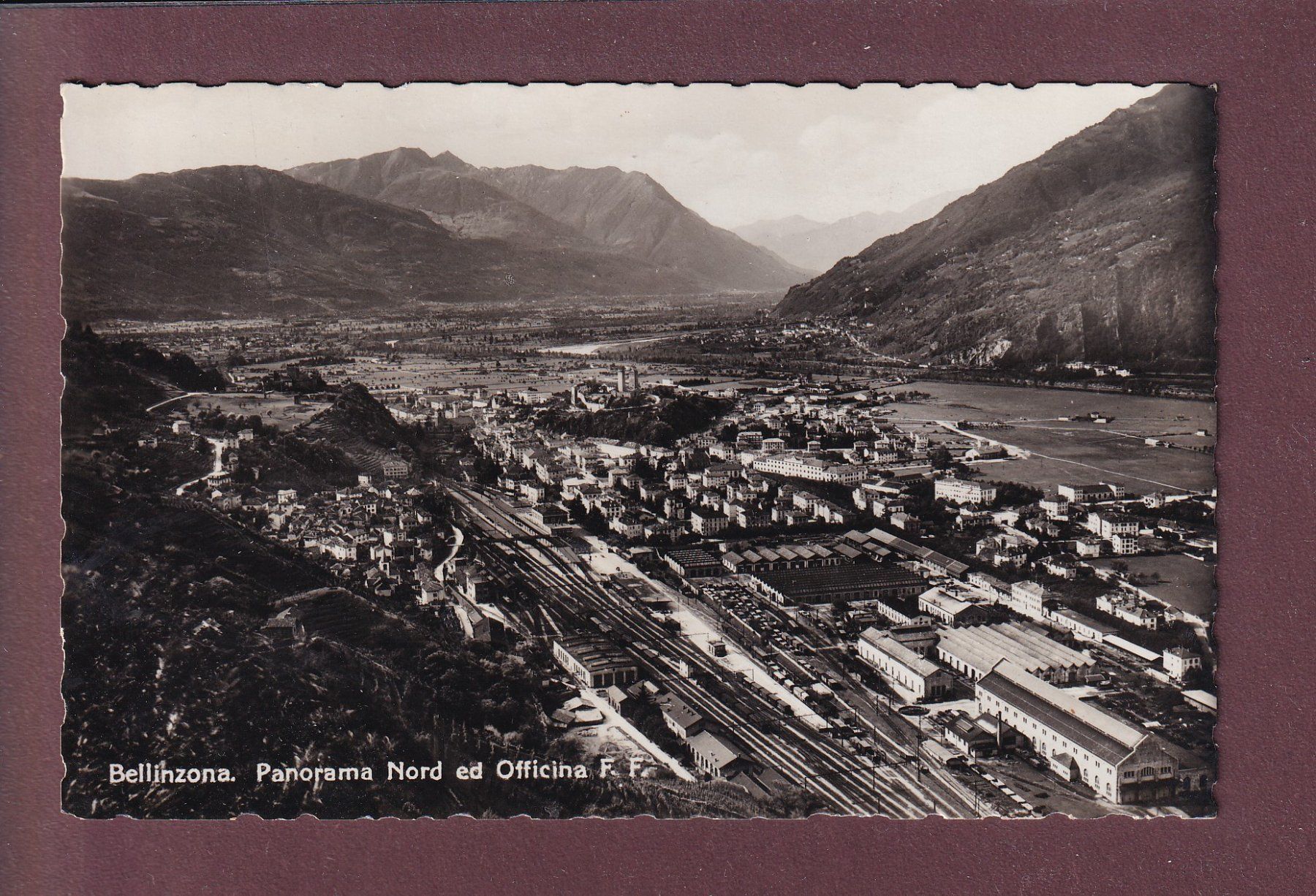 Cartoline postali: BELLINZONA - Stazione - 1935 – Usato da Pully venduto da nicecards