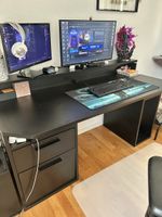Gaming Desk / Computer Desk 160 cm – Black – Storage & Cable