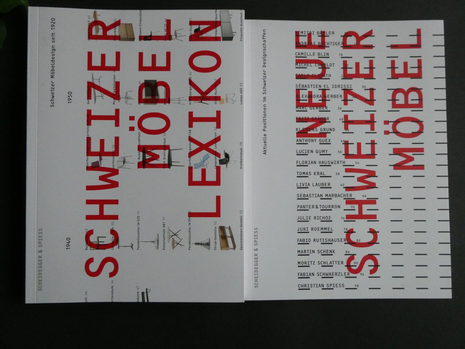 Libri: Schweizer Möbellexikon - 2 Bände - Scheidegger & Spiess – Nuovo e nell'imballaggio originale da Zürich venduto da inasooj