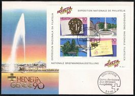 Nationale Briefmarkenausstellung - HELVETIA GENEVE 90 - FDC