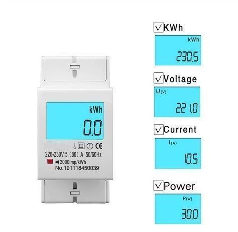 Misurare: Stromzähler 1-Phasen 230V~ max. 80Amp. – Nuovo e nell'imballaggio originale da Hinteregg venduto da Amerizium