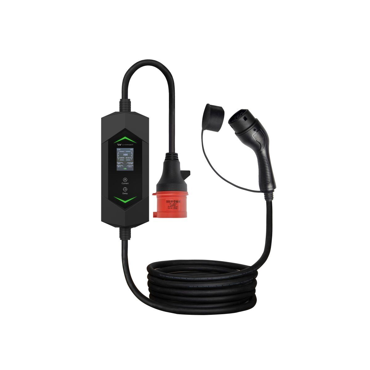 Caricabatterie: 11kW Typ 2 EV Ladegerät Set mit CEE 16A auf T23 Adapter – Usato da Malans GR venduto da BUYBEST-Schweiz 1