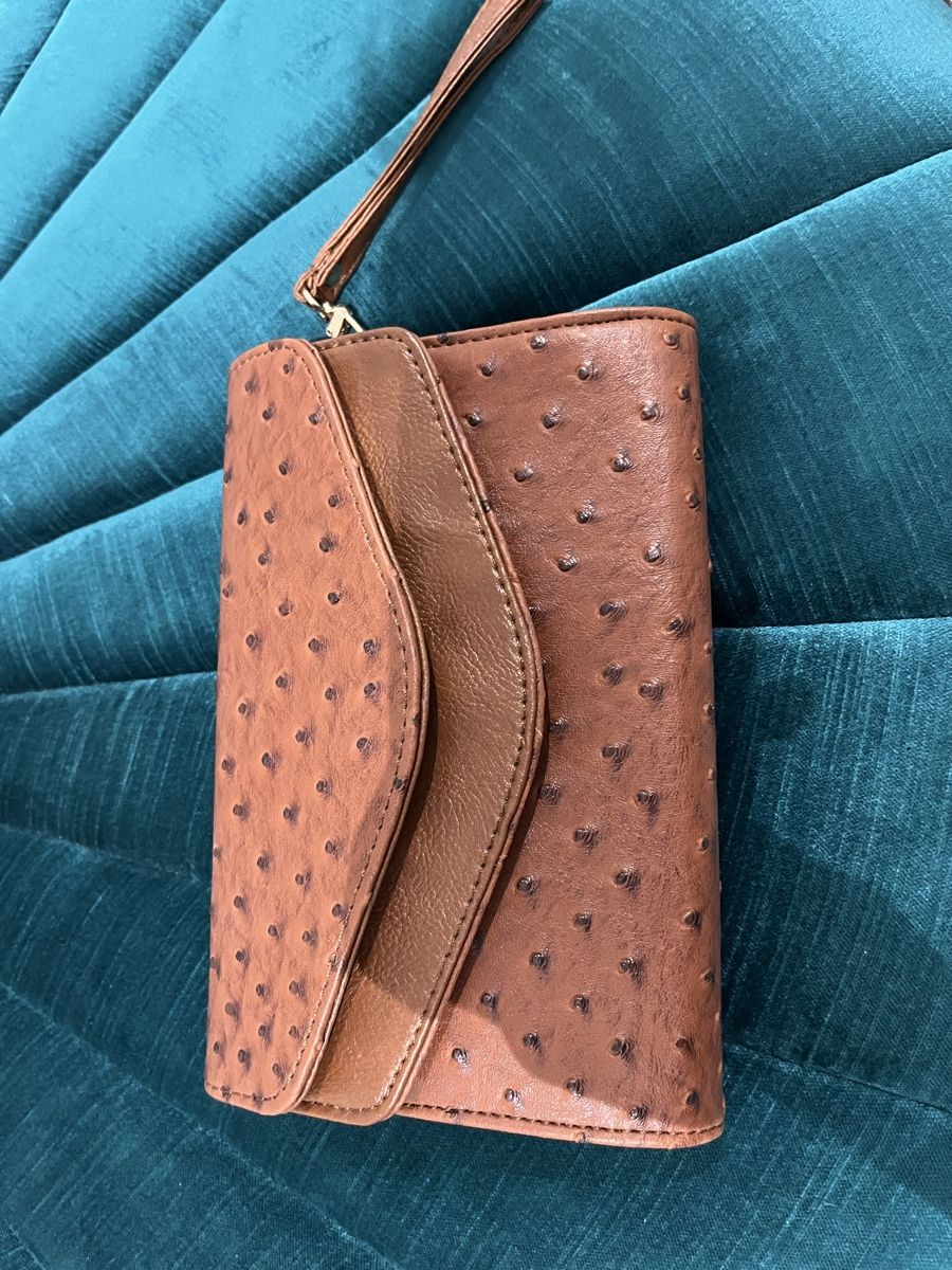 Zebra Borse da donna: Tasche Clutch braun / gold Zebra – Nuovo (secondo la descrizione) da Amlikon-Bissegg venduto da Rahelbr5