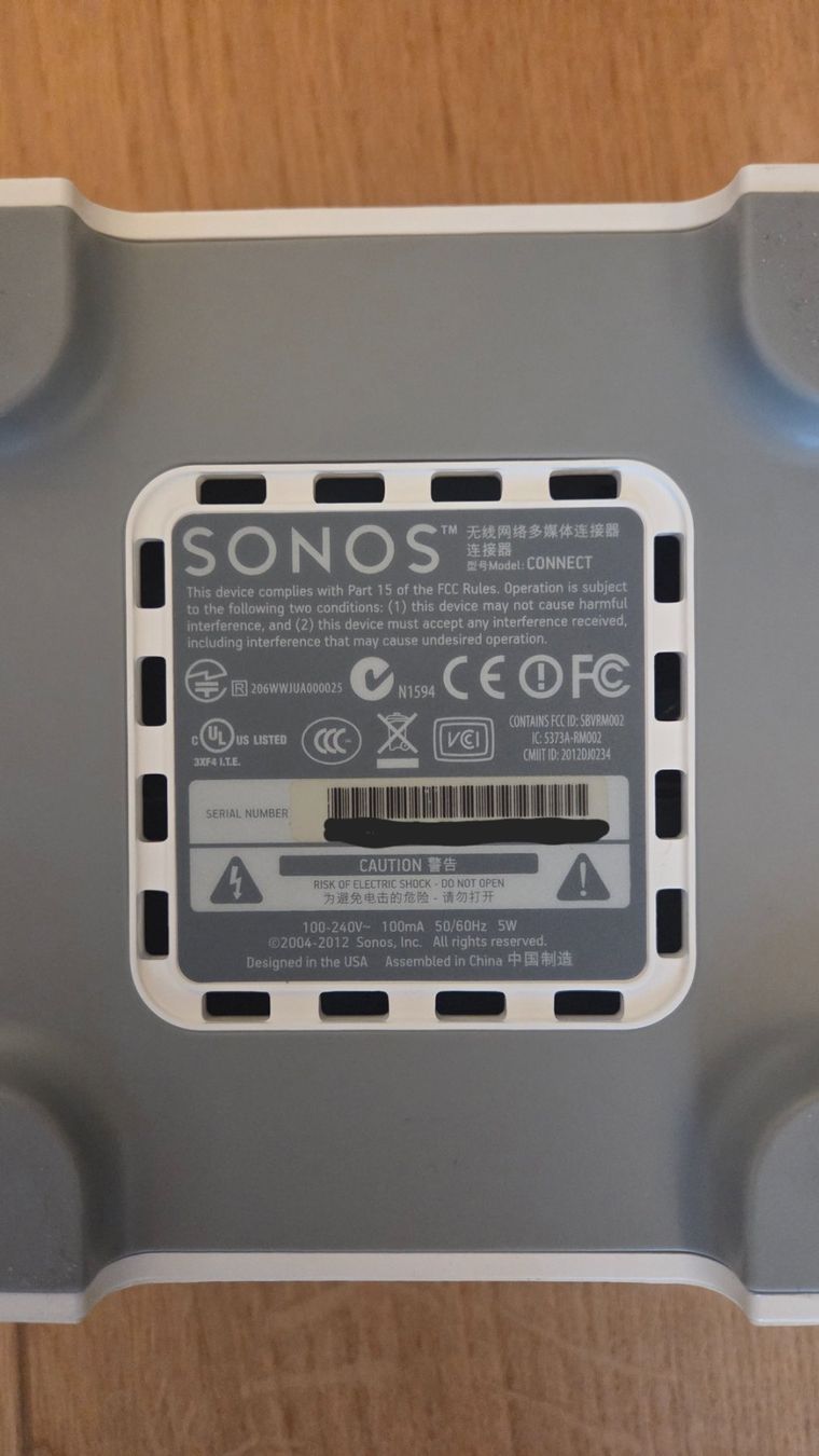 Sonos Audio- & Mediensysteme: Sonos Connect S1 – Gebraucht aus Amriswil von Krylox 2