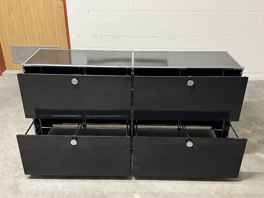 USM Cassettiere: USM Haller Sideboard Schwarz 2x2 – Usato da Dietikon venduto da Kumar_Occasionen 8