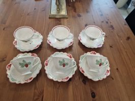 Villeroy Boch My Winter Kaffetassen mit Untertassen