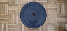 Disques de musculation de 10 kg, 28 mm en plastique.