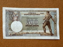 Belgrad 1942 - Serbien - 500 Dinara