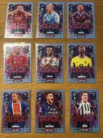 9 Topps Match Attax Slick Karten Set neuwertiger Zustand