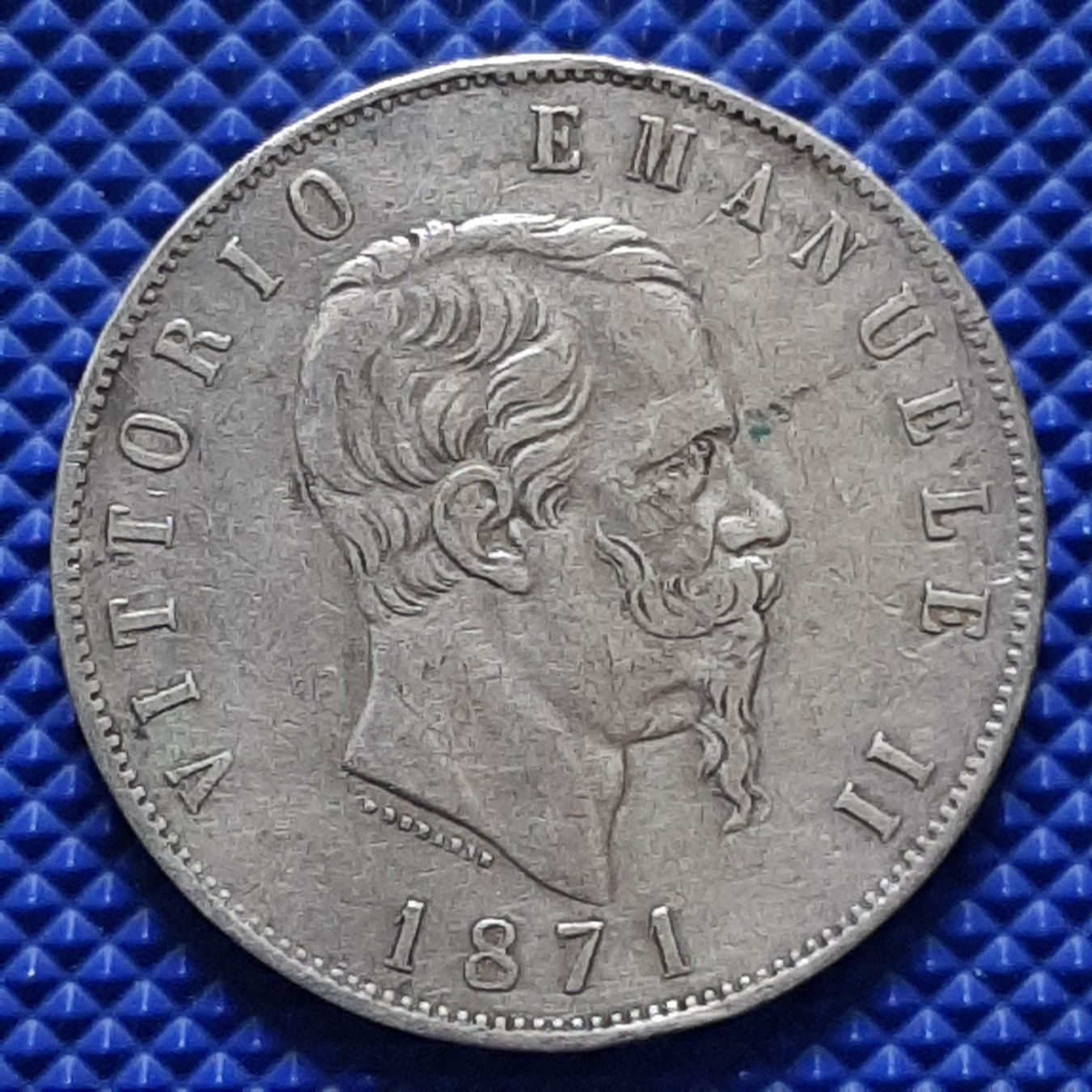 Tutti le monete: 5 Lire 1871 Italia en argent – Usato da Carouge GE venduto da cecob0909