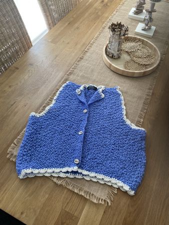 Bershka Weste, gehäkelt, Grösse XS, geht für S. Neu