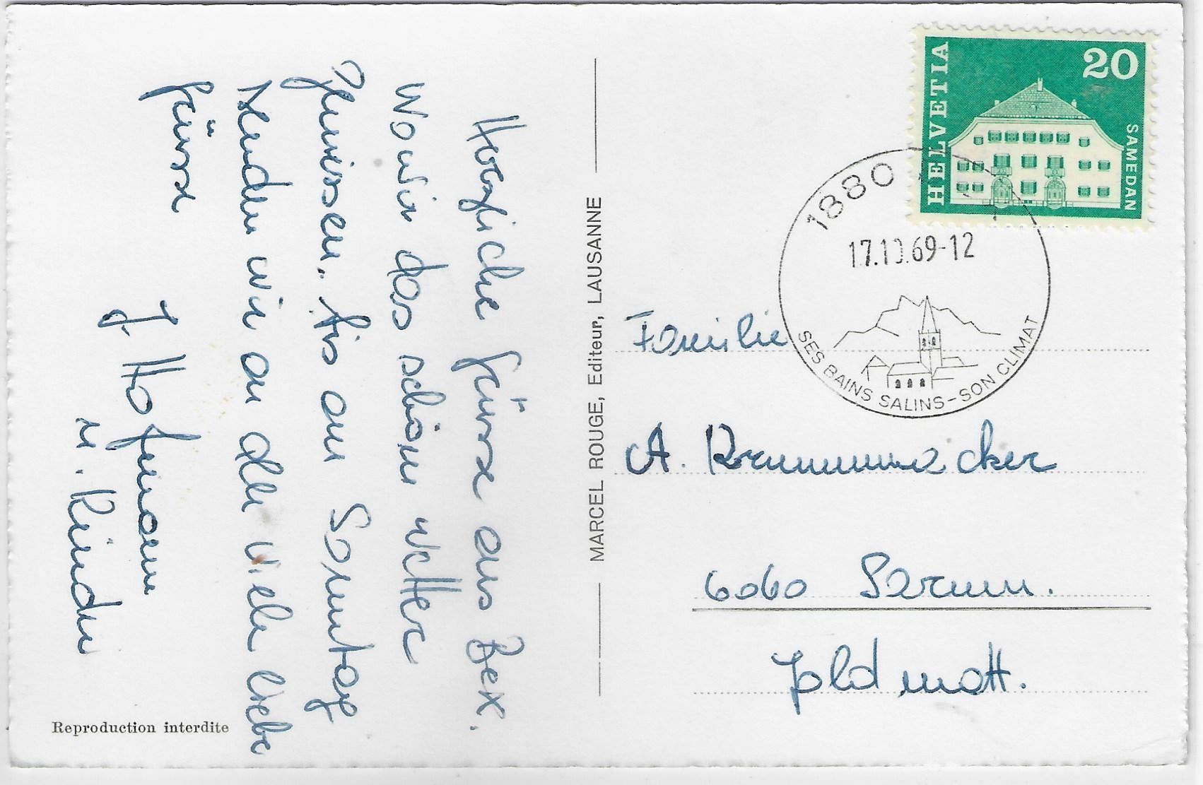 Cartoline postali: Bex et les Dents du Midi – Antico da Ettingen venduto da Kartenplanet 1
