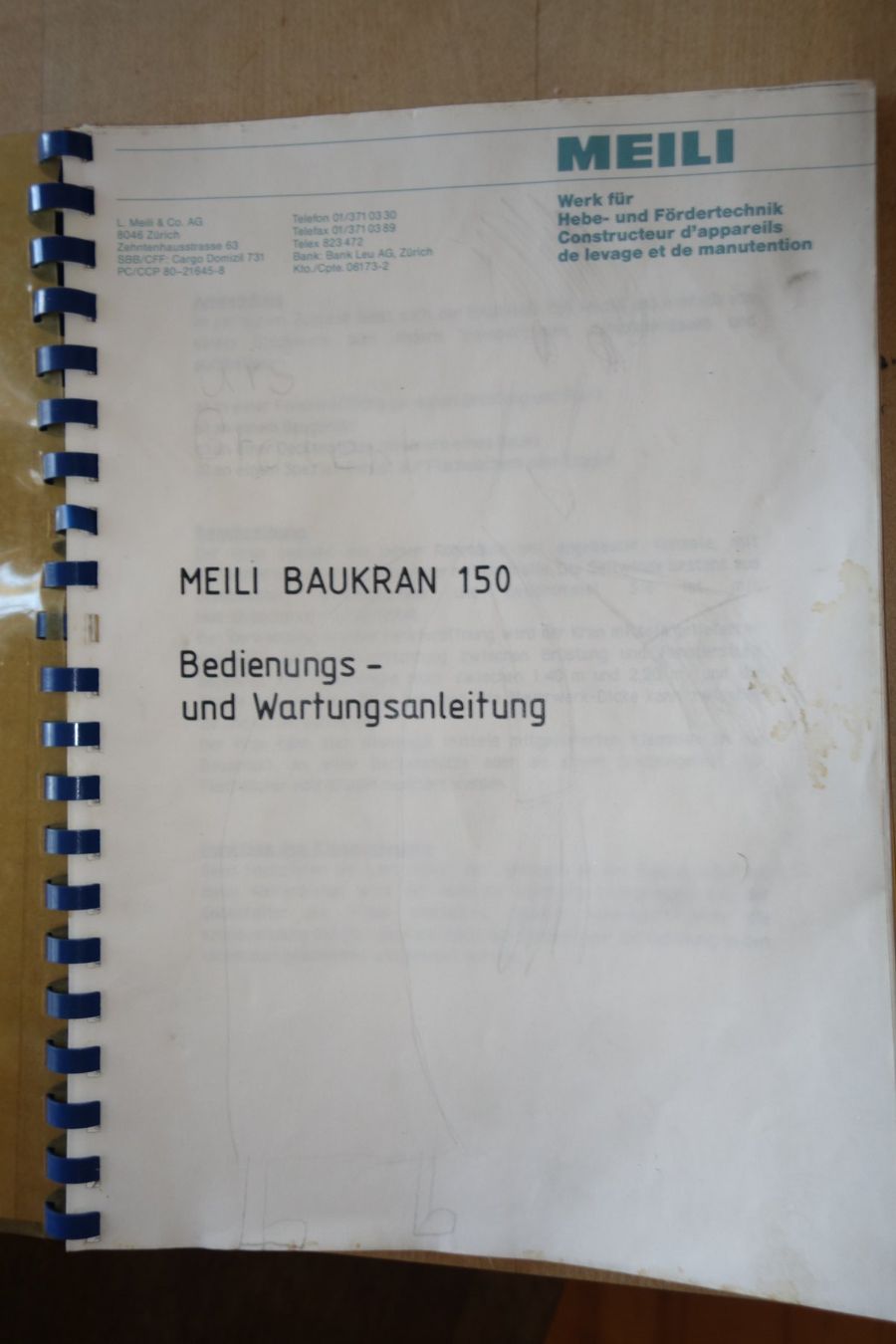 Gru: Baukran Meili – Usato da walzenhausen venduto da niekmota 2