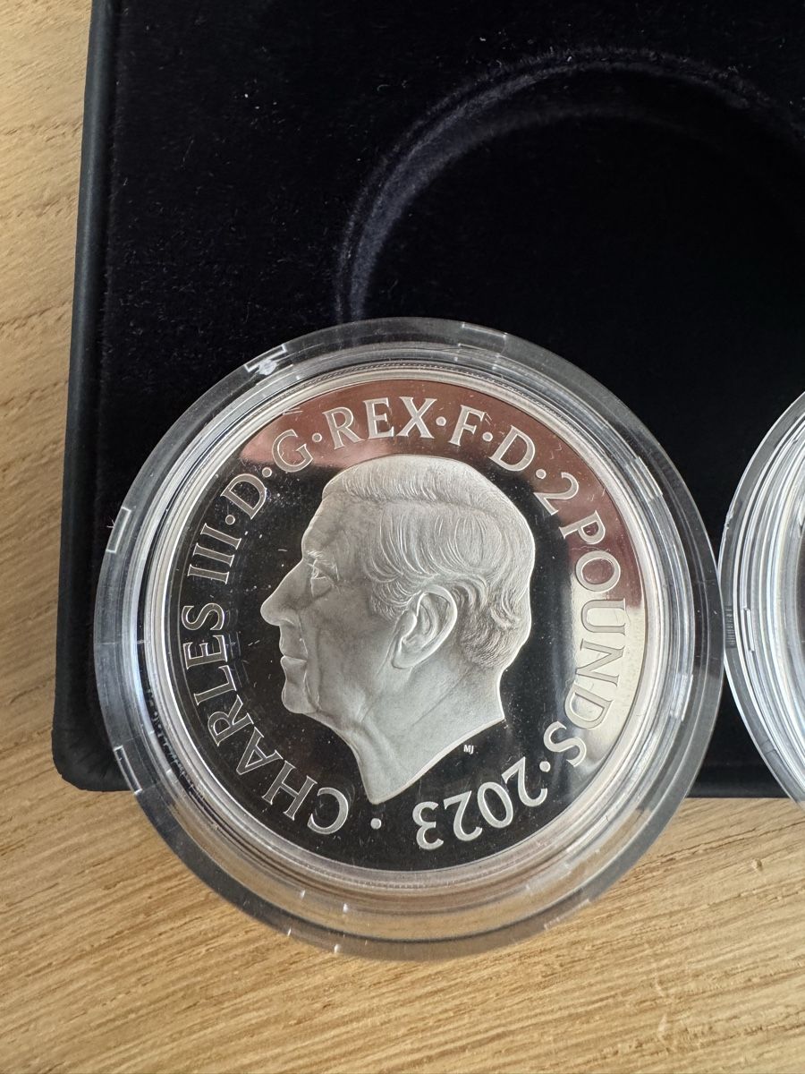 Toutes les monnaies: 2023 Britannia Silver Reverse Proof 2 Coin Set – Neuf (Voir description) à Founex par egz_58qz 5
