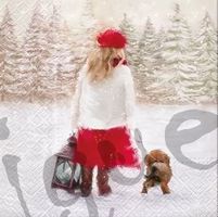 Serviette winter walk (1575) 2Stk.