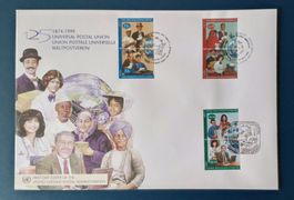 UNO Combo 1999 125 Jahre Weltpostverein 1/2 Block senkrecht