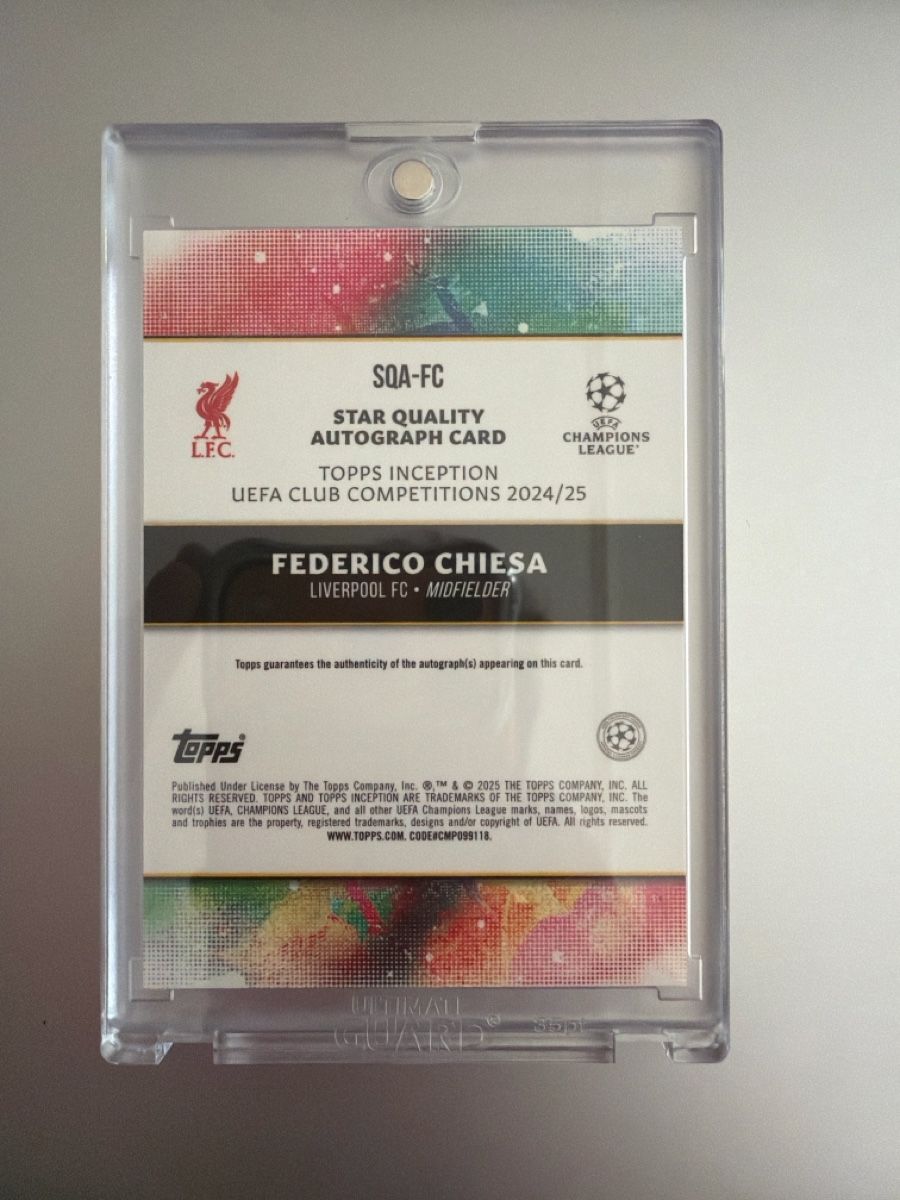 Topps Sammelbilder & Trading cards: Federico Chiesa / Topps Inception / Autograph /49 – Neu und originalverpackt aus Basel von and_tgr6 1