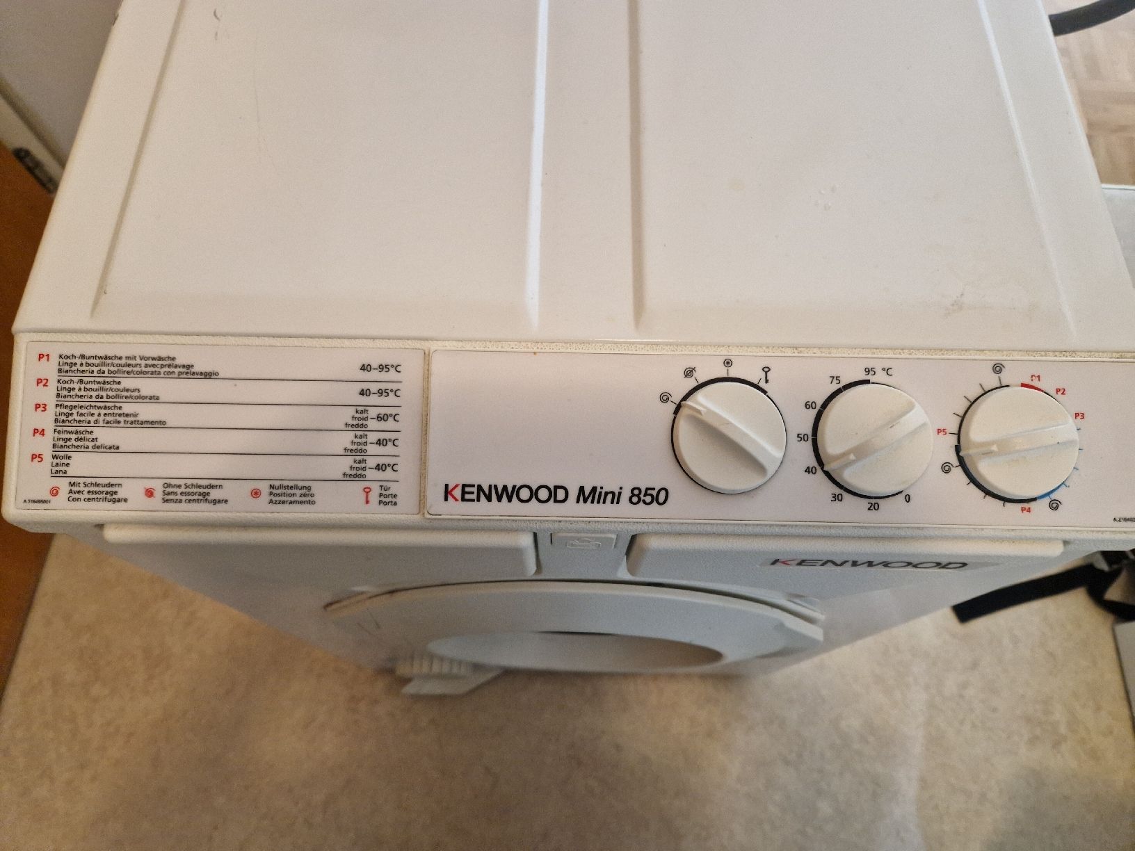 Kenwood Lavatrici: KENWOOD Mini 850 Waschmaschine – Usato da Basel venduto da  1