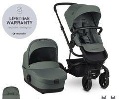 Kinderwagen Easywalker Set Harvey 3 Forest Green Top Zustand