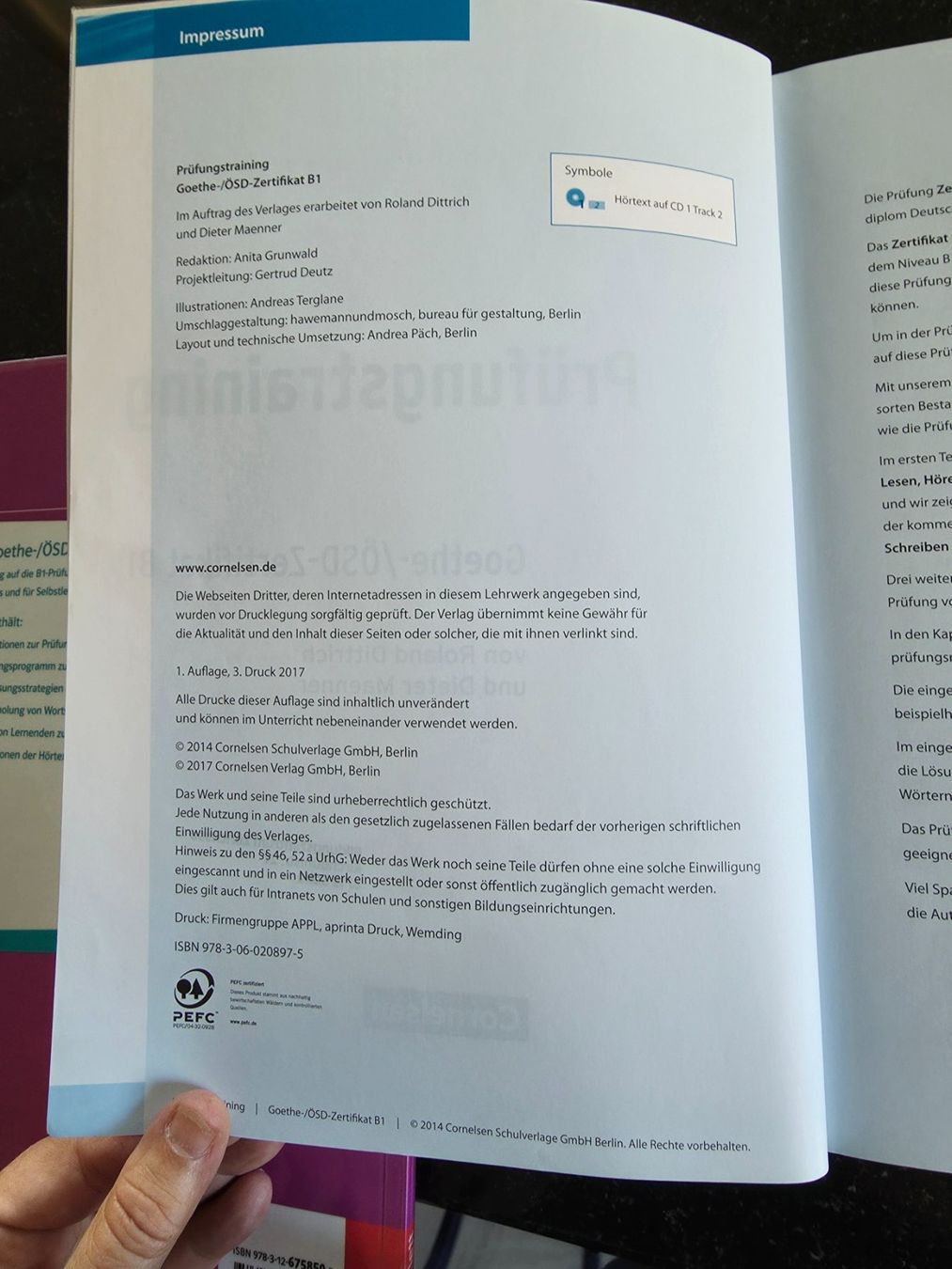 Libri: Prüfungstraining Goethe/ÖSD B1 – Nuovo (secondo la descrizione) da Uetikon am See venduto da Zerminclan 1