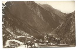 Schöllenen (UR) Gotthardstrasse - Postkutsche - um 1915