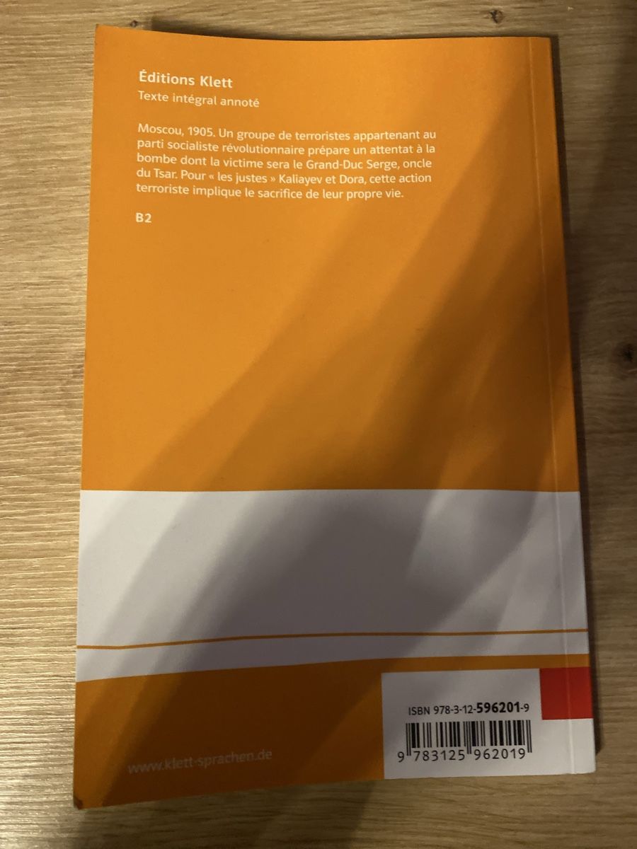 Libri: Les Justes - Albert Camus – Usato da Jegenstorf venduto da en_pir06 1