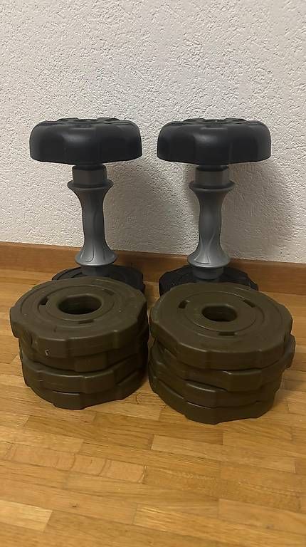 Manubri & Pesi: Hantel mit Zusatzgewicht/Dumbbell with additional weight – Usato da Wettingen venduto da elv_khg5