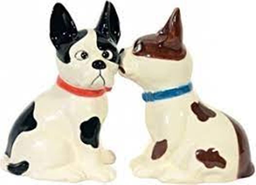Set di piatti: Salz- und Pfefferstreuer-HUNDE – Nuovo e nell'imballaggio originale da Rupperswil venduto da big-one-sale