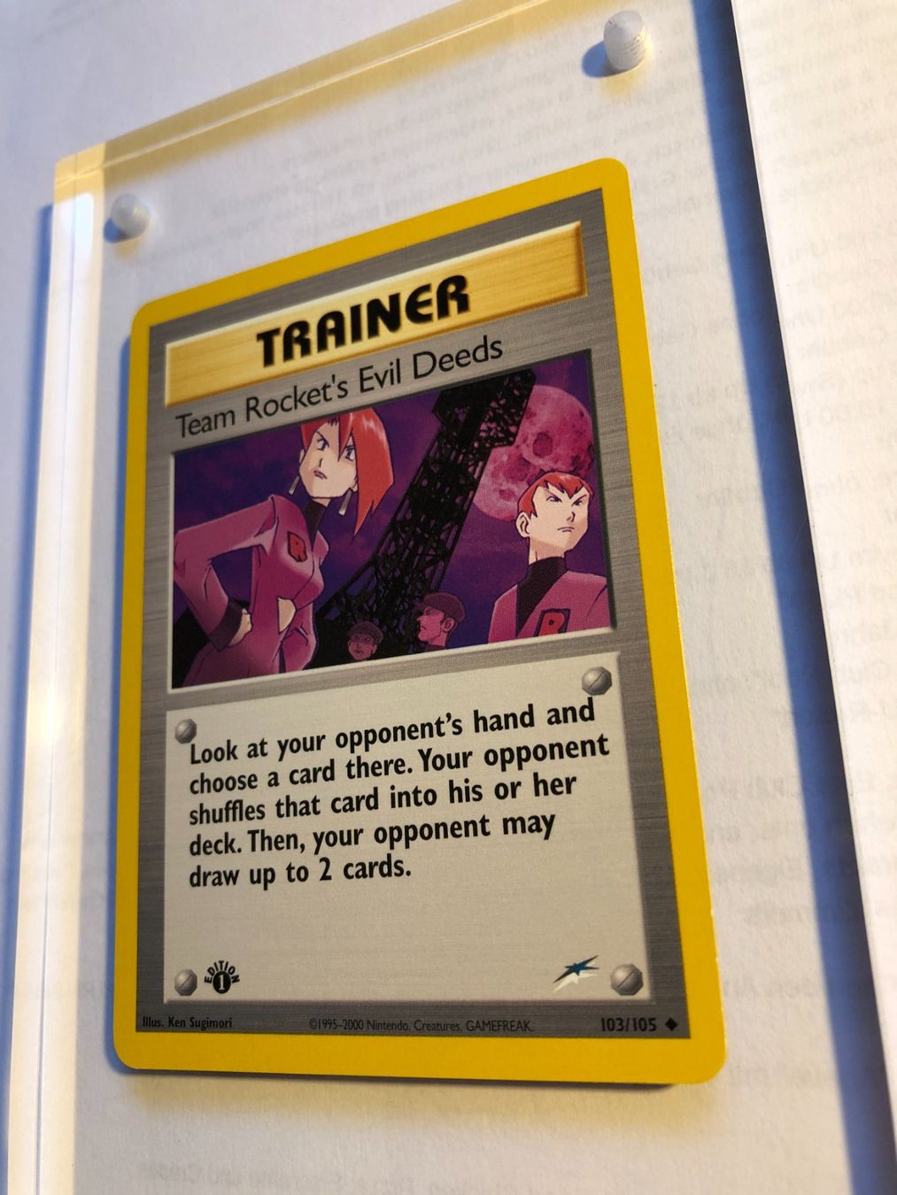 Carte collezionabili: Team Rocket's Evil Deeds 1st (unc.)Neo Destiny -MINT- ab 1.- – Usato da Giubiasco venduto da dan_pr8b 2