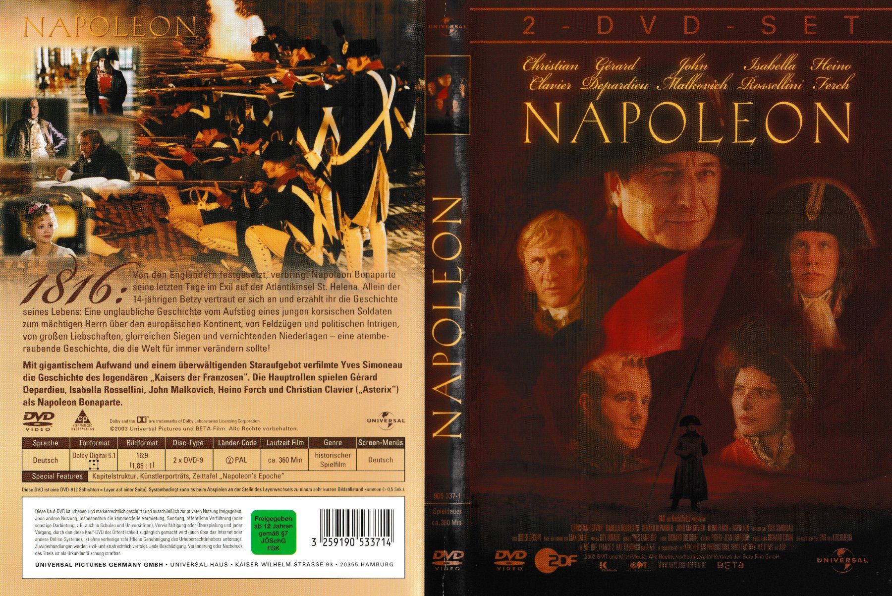Tutti i DVDs: DVD - Napoleon – Usato da Langnau am Albis venduto da MediaRescuerKeLoX